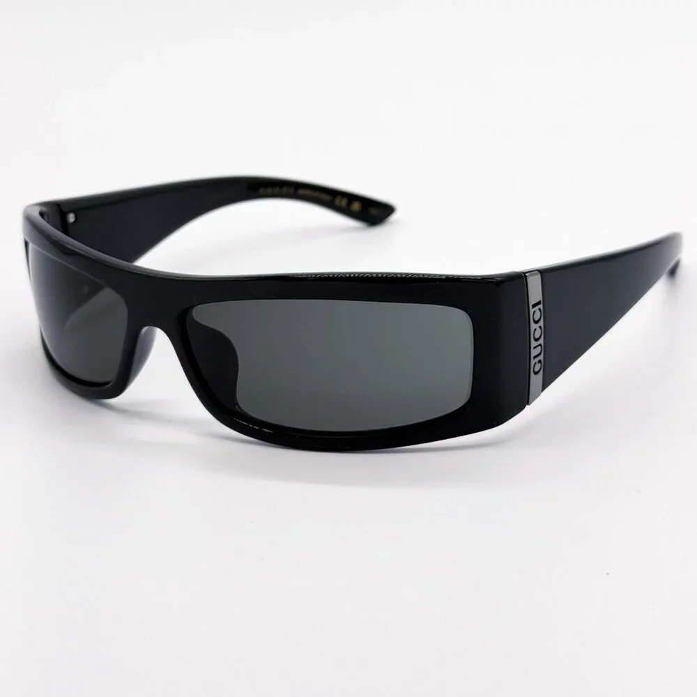 NEW GUCCI SUNGLASSES GG1492SA 001 BLACK UNISEX EYEWEAR - Picture 3 of 9